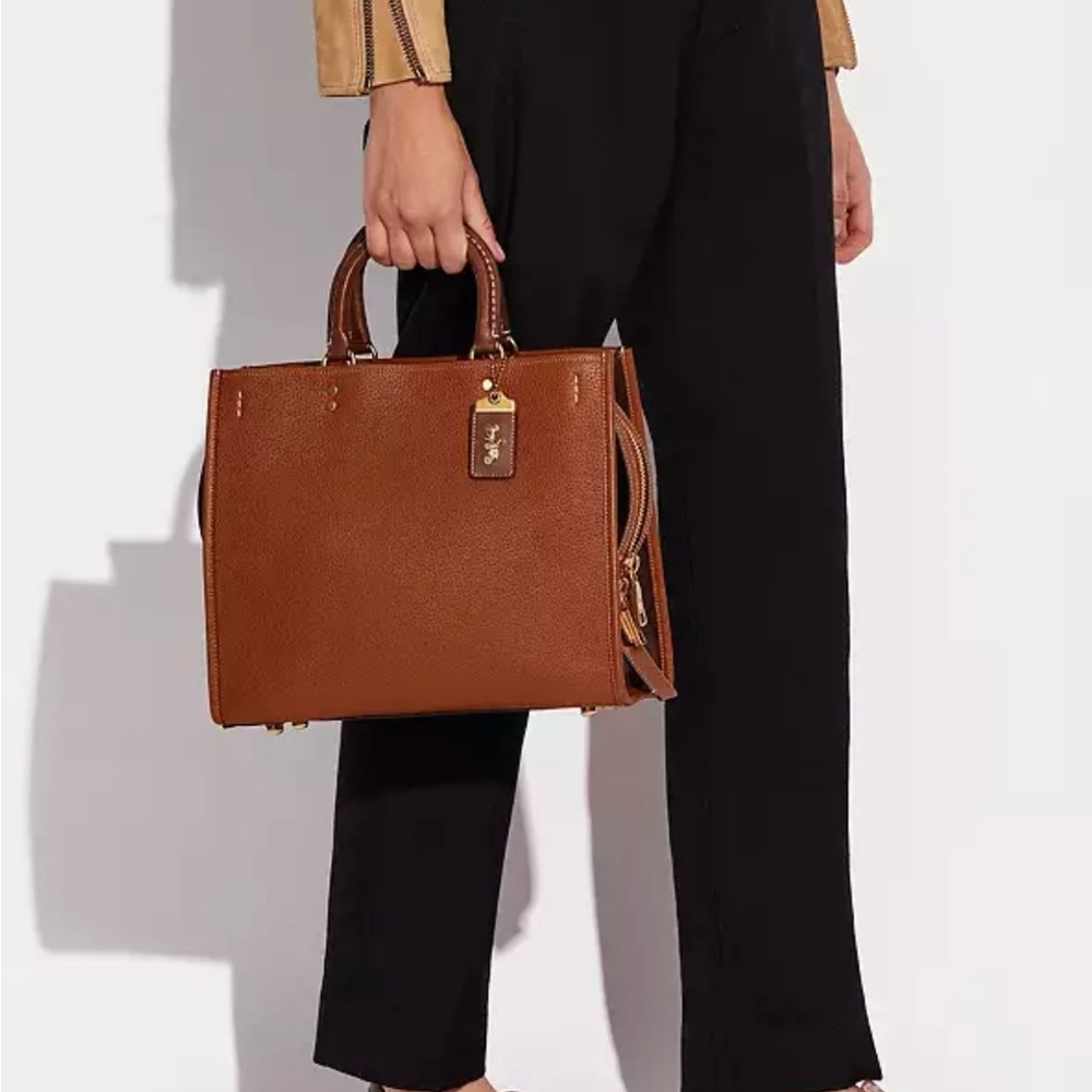 NEW TAGS WERE REMOVED -Coach Pebbled Leather Carryall Tote in Brown